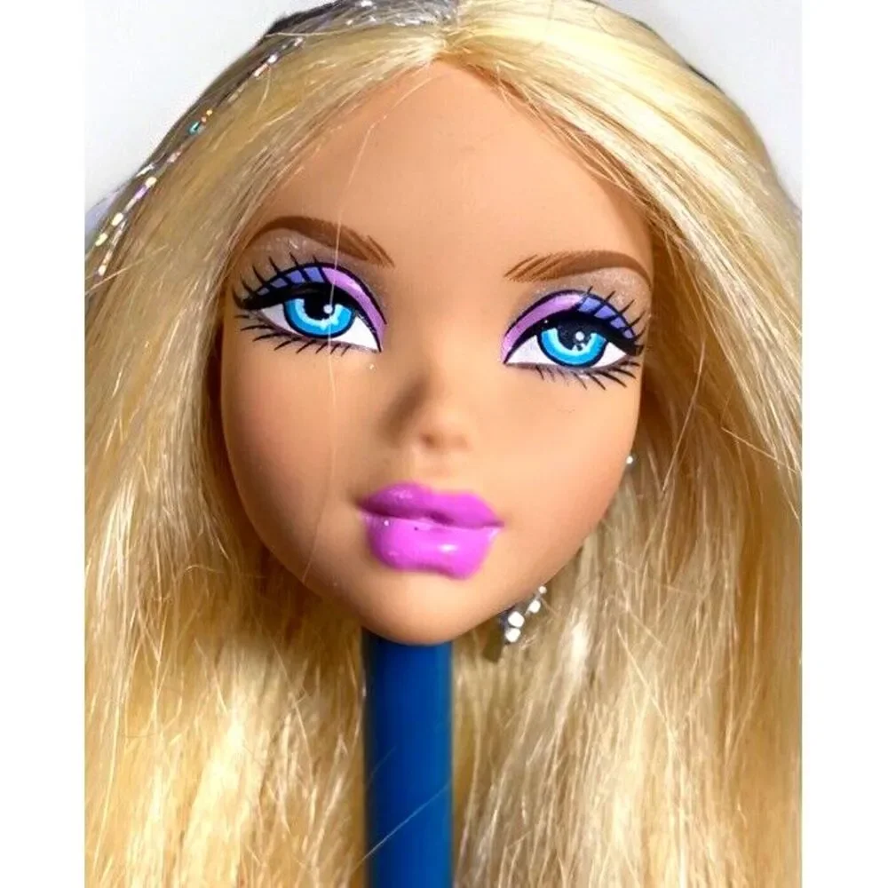 Barbie My Scene Bling Nights Kennedy Doll Glitter Streak Hair HTF Rare Head Only